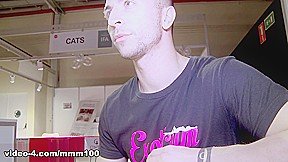 Skinny Blonde Jordana Powell Gags on Bryan’s Big Cock in Front of a Spanish Crowd – MMM100