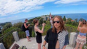 Spending The Day On A Nude Beach Island While On Vacation Sunbathing And Swimming