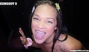 Ten Cumshots Swallowed In A Row?! Insane!