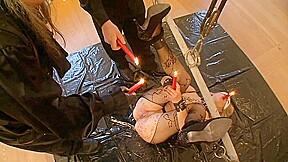 Blonde petite wax play humiliated
