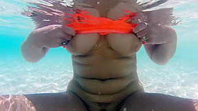 Bottomless at the beach 2