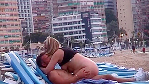 Caught fucking on a Spanish beach