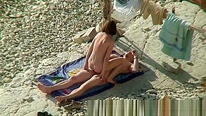 Couple Share Hot Moments On Nude Beach