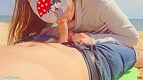 Cum Panties – Stranger Cum In My Panties On The Beach Risky Public Creampie