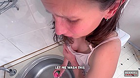 Stepmother Submits to Her Stepson and He Uses Her