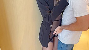 Wife Fucks Two Cocks After Night Out Before Being Covered in