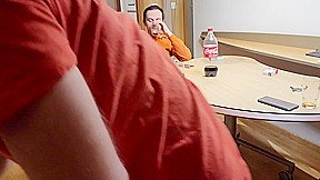 A cuckold husband takes his wife in seductive sex with a friend