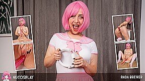 Anime Succubus Schoolgirl, Rada Brewer, Fucks Herself With Big Toy – NuCosplay