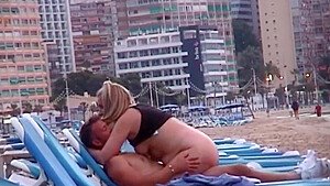 Caught fucking on a Spanish beach