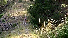 Hot Big Tits Mila Azul Naked & Masturbate At Public Mountain Exhibitionism