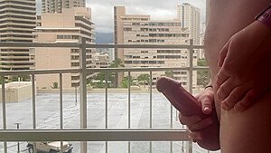 Jerking His Cock To Explosion