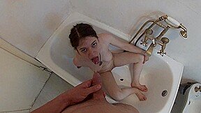 Kinky Guy Pissing On Face His Milf’s And Anal Fuck Her, And She