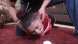 Latina Massage Therapist Sahrye Crotch Roped