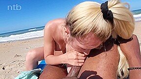 Ntb Ir Sndyfn Blowjob On The Beach, Watch As Couple Stroll