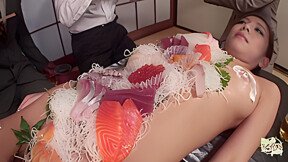 Ramu Nagatsuki In These Gentlemen Were In The Office And Ate Food From The Body Of The Female