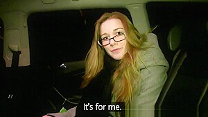 Real blond amateur fucking the taxi driver