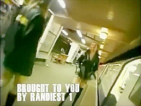 2 Girls Flashing Playing in Public