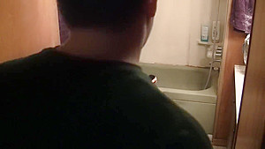 Babysitter spanks naughty boy