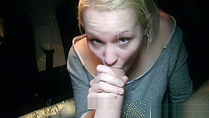 Blonde Russian teen 18+ bangs huge dick in car