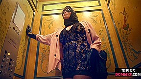 Busty femme cougar dominates incel