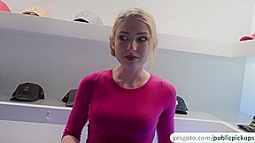 Busty slut Lucy Heart takes a strangers cock for cash