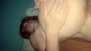 Dirty Ass-to-Mouth! Authentic cell phone sextape of a middle of the night Anal quickie. Busty submissive girlfriend Britney swallows her own butt juice mixed with cum right out of her asshole. Big boobs ATM!