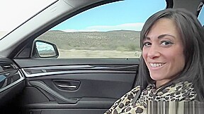 Public flashing and blowjob on nature walk