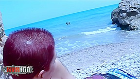 Steffy and Katia French Babes in Wild Beach Foursome with Jorge and Terry Double Penetration and More – MMM100