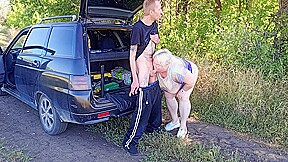 The Park, I Fuck My Neighbor In Her Pussy Doggy Style, Then In Her Mouth And Cum Twice In A Minute