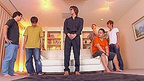 Asian gangbang with a beautiful MILF darling by GangAsia