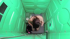 Chubby girls sucks off athletes at baseball field