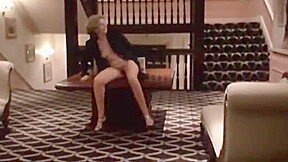 Fun on a hotel stairway