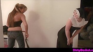 Lesbian Babes Dressing Up For Sexy Fun