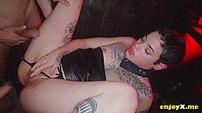 Shy Saba likes harsh BDSM threesomes with strangers and witnessing XXX porn.