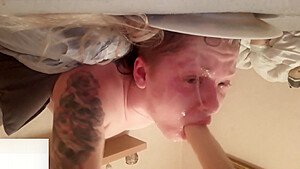 Submissive Cum Slut Gets Face Fucked With Huge Dick