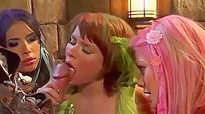 Three Bitches Sucking One Dick In A Classic