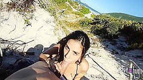 Tourist Asks For Information And Gets Hot Fuck On The Beach