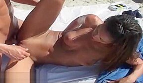 Gia Gets Two Cocks at the Beach