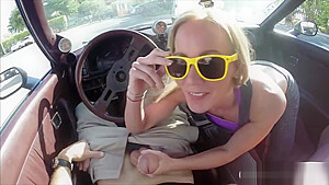 Blonde babe sells her car and her twat then gets fucked