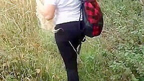 Crazy Amateur, Exhibitionism porn scene