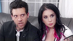 Horny Little Babysitter Auditions for Joanna Angel and Punk Boyfriend!