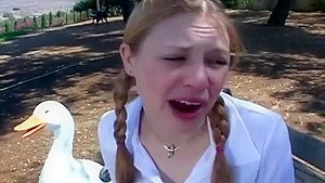 2 teen 18+ babysitters give blowjob in a van