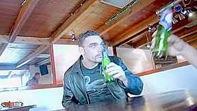Cute chubby waitress assfucked by 2 brutes in a bar – MMM100