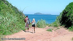French Blonde Chloe Delaure’s Intense DP Session on the Beach Rocks – MMM100