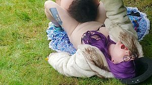 Lollipop Dom takes her Toy Boi outside in the Seattle rain: BONDAGE