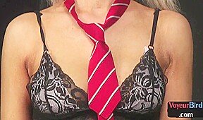 Perv professor jerks in front of college voyeur in classroom