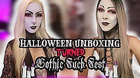 SARINAANDROBIN – Halloween Unboxing Turned Gothic Fuck Fest